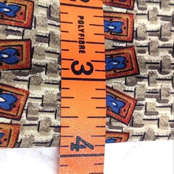 Men's Vintage 100% Silk Abstract Motif Tie by Robert Stewart - Picture 7 of 9